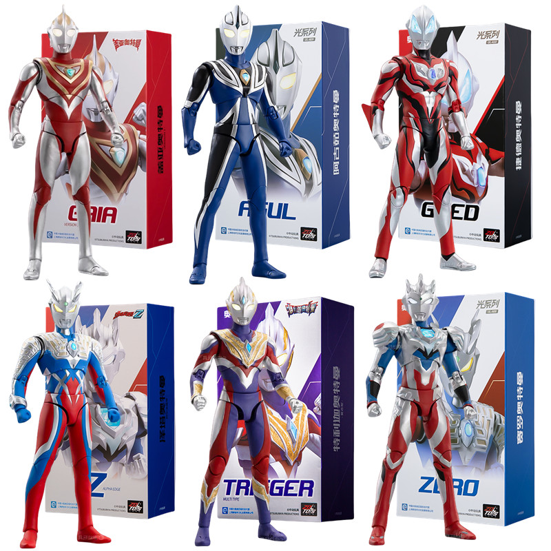 ZD Toys Ultraman Tiga Action Figure Joint Movable Agul Geed Trigger Ace Seven Jack Ultraman Adult
