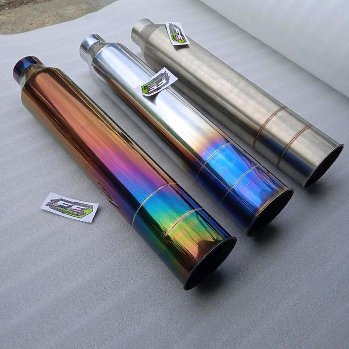 Knalpot Brong Truk Kalimantan Corong Stenlis Ffexhaust Muffler