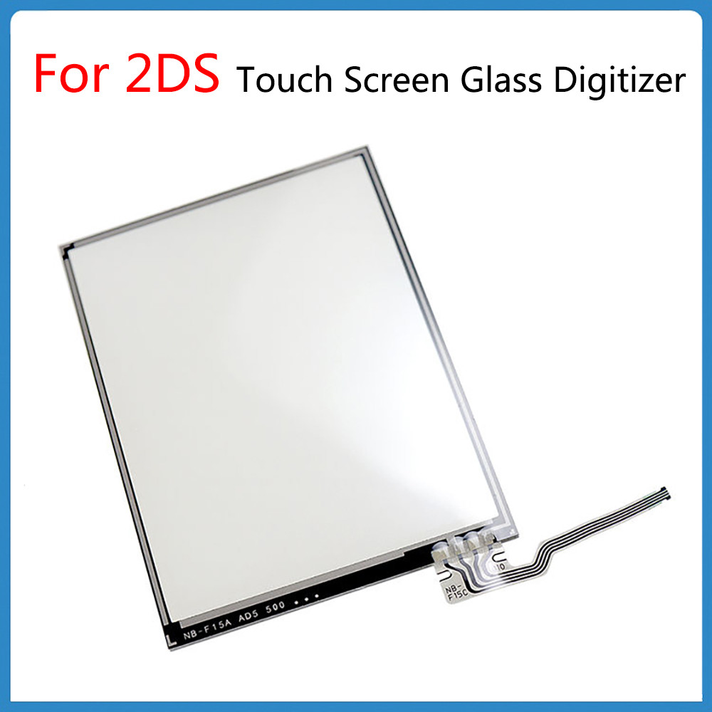1Pcs For 2DS Touch Screen Glass Panel Digitizer For 2DS Bottom Touch Screen Panel Replacement Parts 