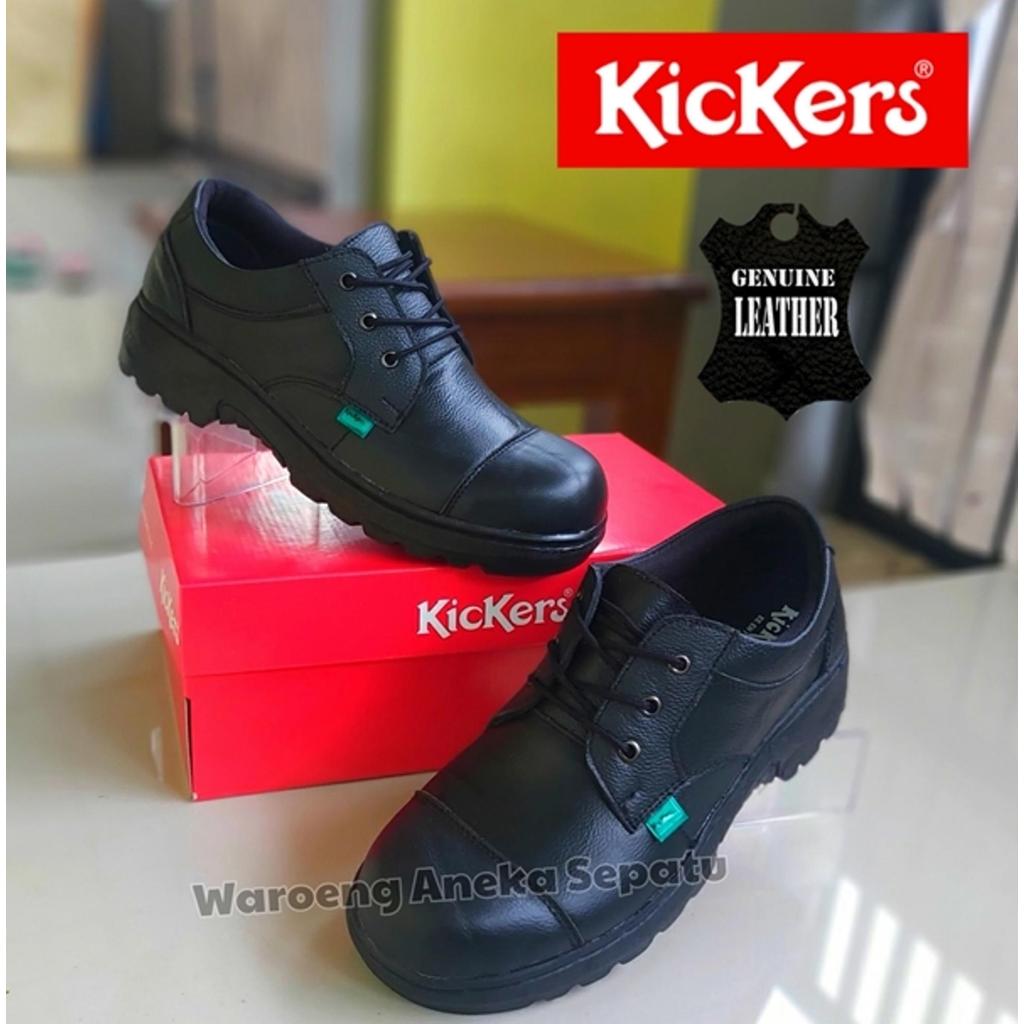 Sepatu Boots Safety Pria Kickers Hydraulic Terlaris Kulit Asli Ujung Besi Pansus Casual Formal Kerja