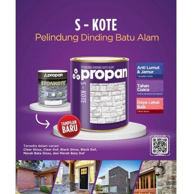 Baru Propan Stonkote Cat Bata Merah / Coating Bata Merah Pelapis Batu Alam