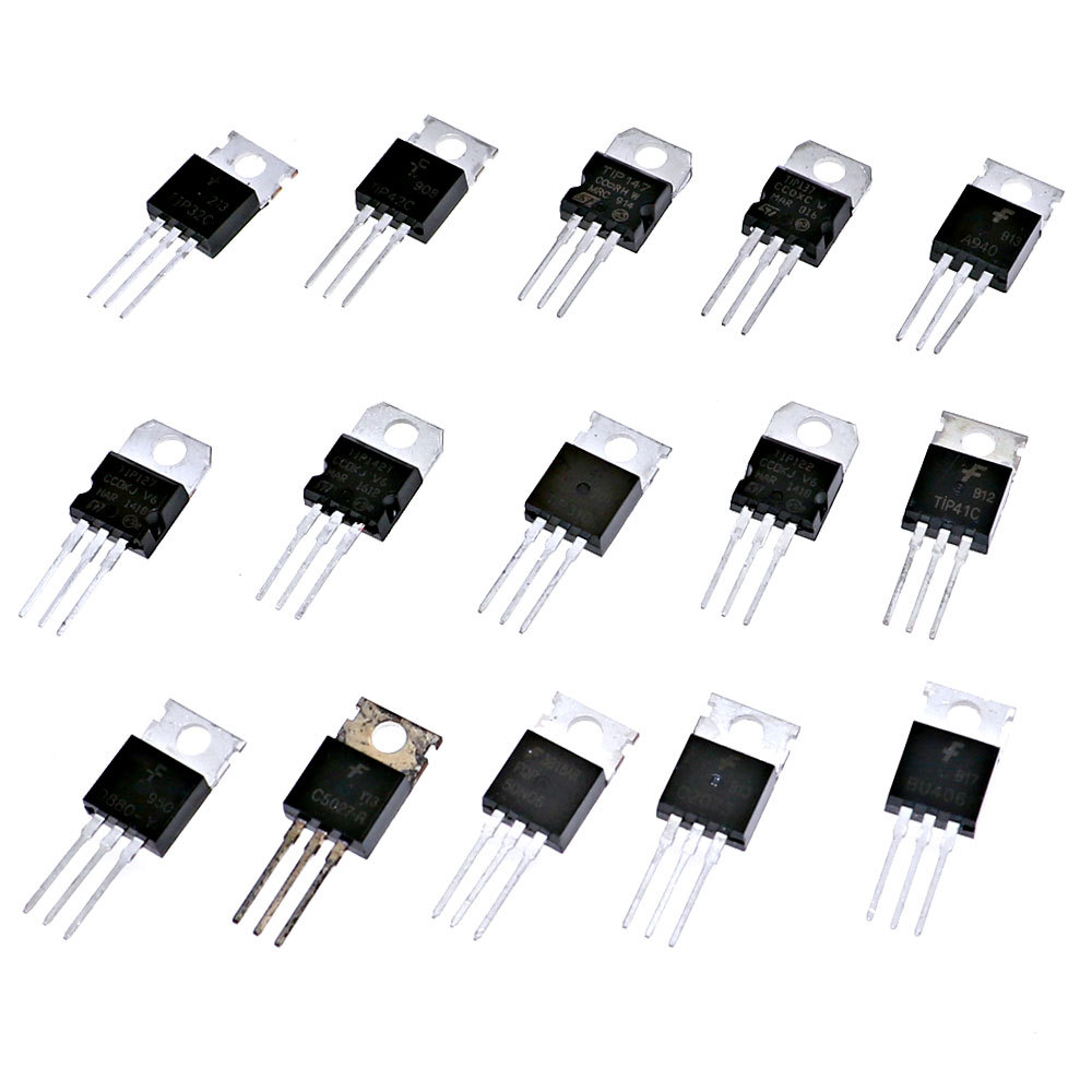 75pcs 15value Transistor Kit TO-220 C5025 D880 50N06 BU406 C2073 TIP31 TIP32 TIP41 TIP42 TIP142
