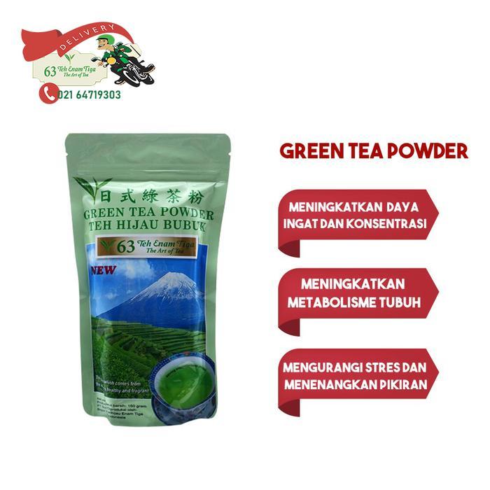 Teh 63 Green Tea Powder, Bubuk Green Tea, Teh Hijau Bubuk