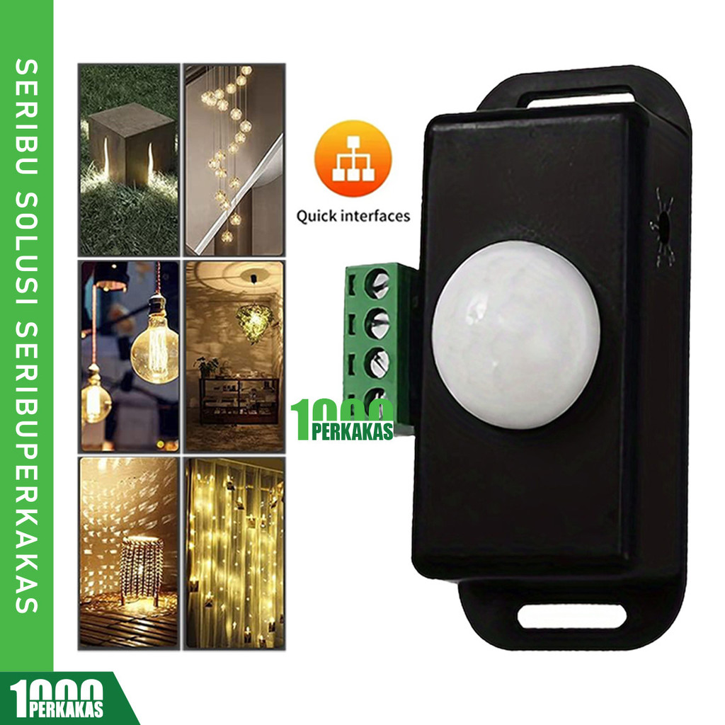 Modul Sensor Gerak PIR DC 12V 24V AL63 1P / Motion Sersor Detector LED Pengontrol Sakelar Induksi / 