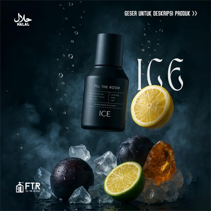 Ftr Ice Series Extrait De Parfum 100Ml - 35Ml - Parfum Pria Wangi Tahan Lama - Long Lasting -
