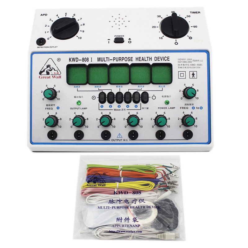 KWD808-I Electric Acupuncture Stimulator Machine Kwd808i 6 Channel Output Patch Massager Electrical