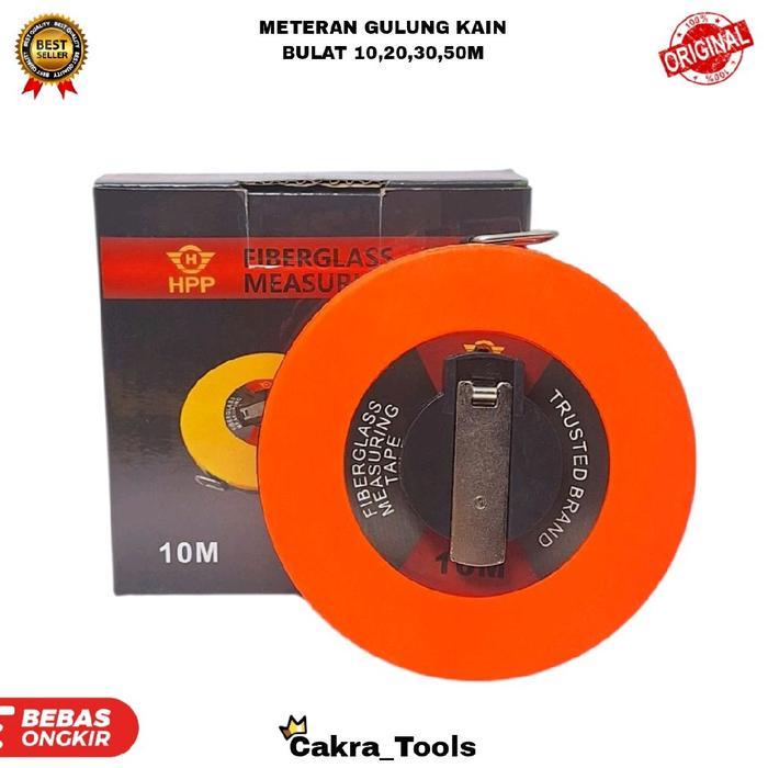 METERAN GULUNG KAIN BULAT PVC SIZE 10, 20, 30 DAN 50 METER / METERAN BULAT GULUNG KAIN