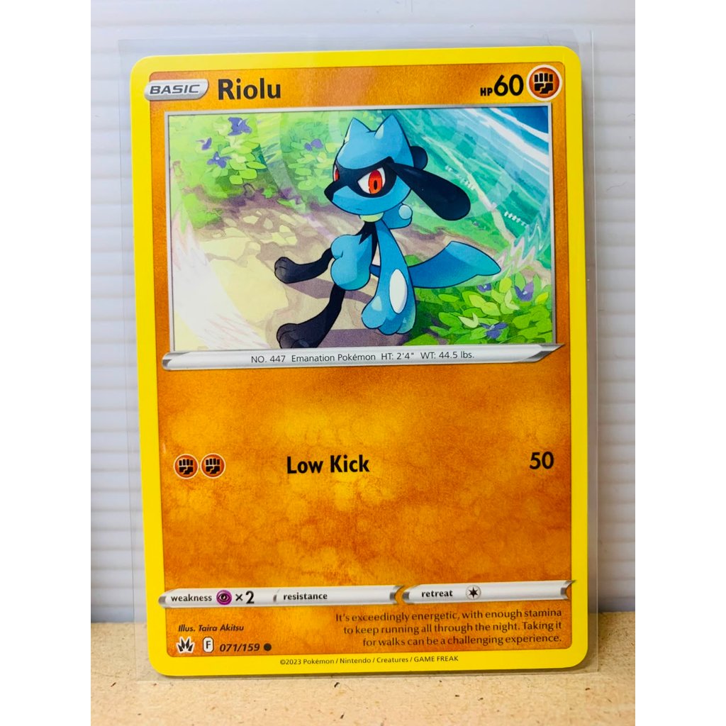 Riolu #71 Pokemon Crown Zenith