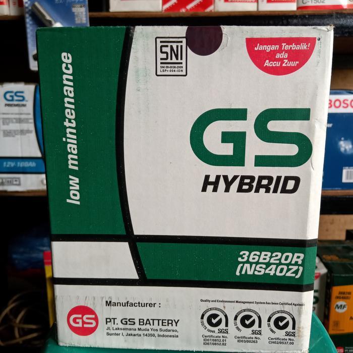 Aki Avanza/ Gs Hybrid Ns40Z /Astra Otoparts/ Gs Ns 40Z/ Aki Xenia