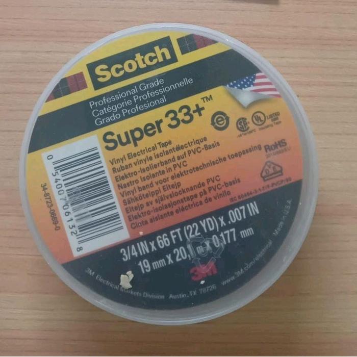 Isolasi Scotch 3M Super 33+ Asli // 3M 33+ // isolasi 3m 33+ // Isolasi listrik 3M 33+ // 3m scotch