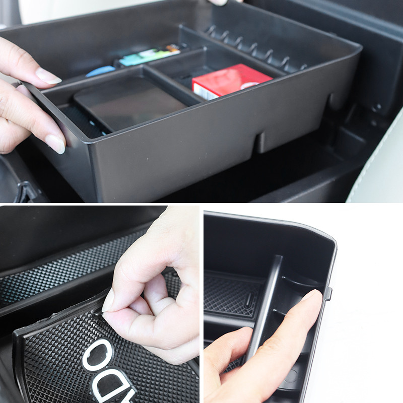 Armrest Box Refrigerator Partition Bracket Storage Box Tray For Toyota Land Cruiser Prado 120 Lc120