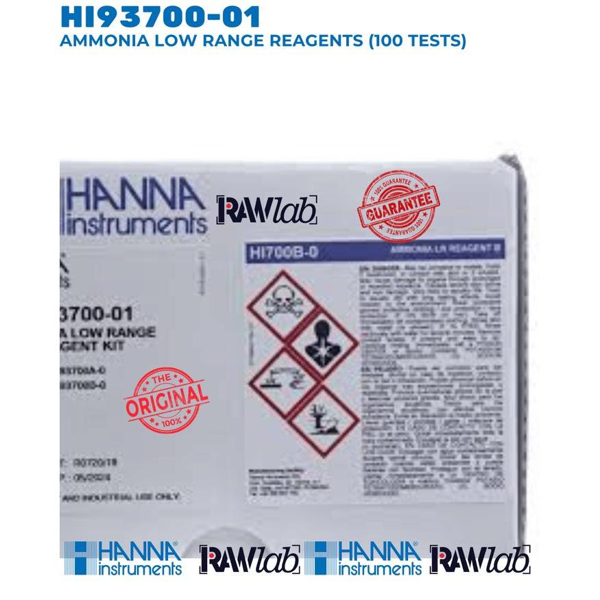 Hi93700-01 Ammonia Low Range Reagents (100 Tests) Hanna Instruments Min Order 5