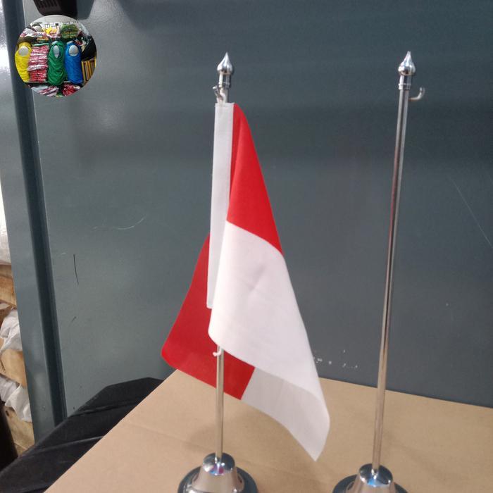 JUAL tiang meja stainless tiang bendera meja stainless bendera meja stainless tiang stainless 35 cm
