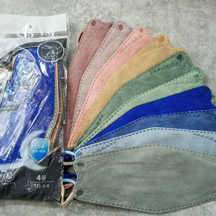 Masker Kf94 Warna Warni Mix Soft Isi 10 Pcs Murah