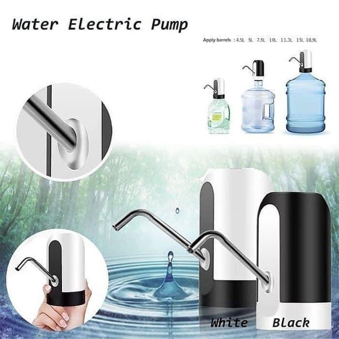 NEW Pompa Galon Elektrik Electric Otomatis Rechargeable LED SX201 SX 201 SX-201 Bisa Di CAS Pompa