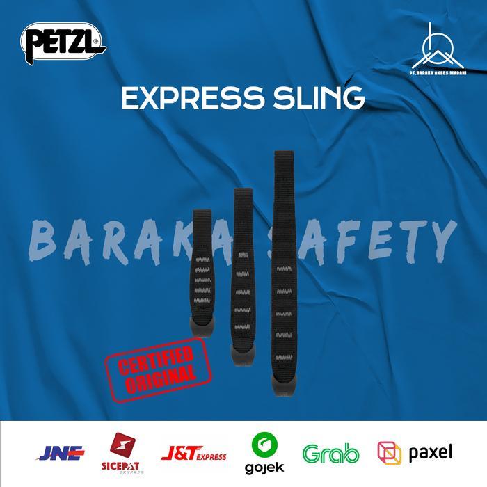 PETZL EXPRESS SLING Ergonomic Quickdraw Sling with STRING