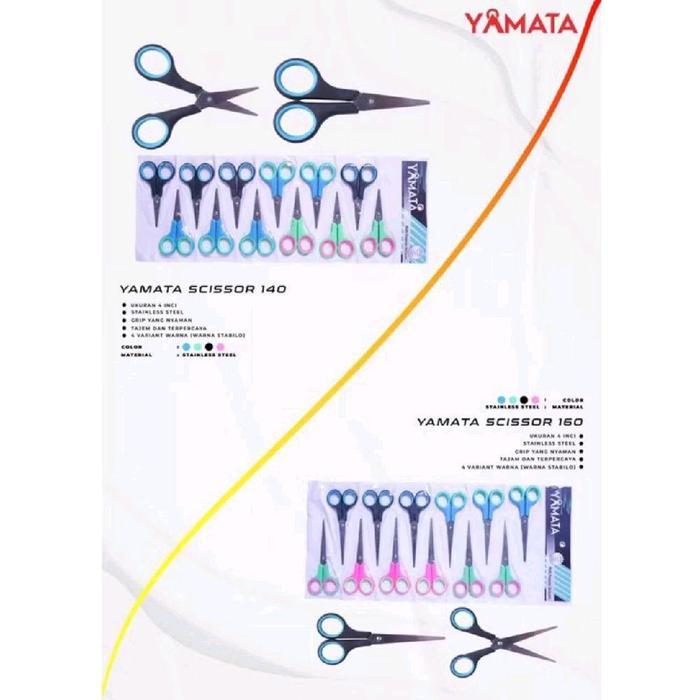 SH 12psc gunting kecil panjang 12cm stainless steel tajam murah meriah