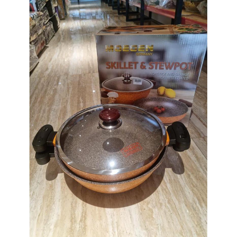 TERMURAH TERLARIS TERBARU PANCI WAJAN MOEGEN GERMANY SKILLET & STEWPOT / MOEGEN GRANITE HAPPY