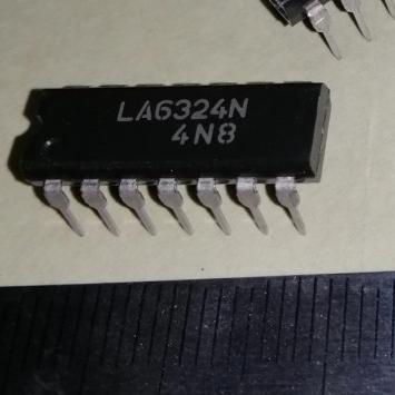 LA6324N Dip-14 Tancap 14Pin LA6324 LA 6324 6324N IC Quad Operational Amplifier Audio Sanio Komponen