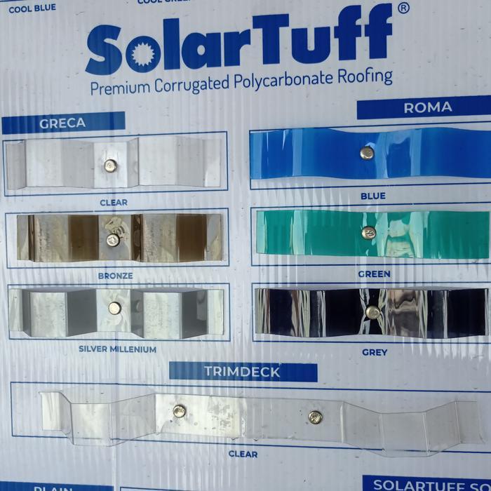 Solartuff Fiber Gelombang Roma, Greca, Trimdek