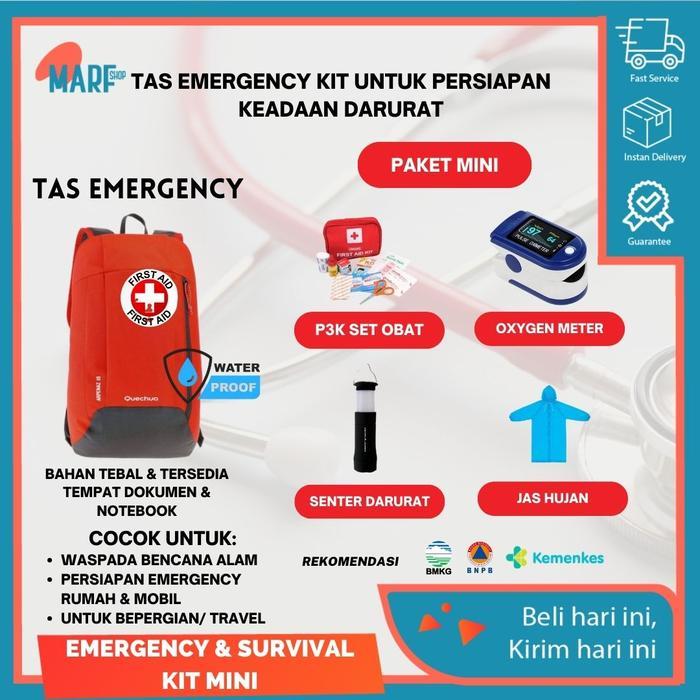 new TAS EMERGENCY BENCANA EMERGENCY KIT P3K TAS DARURAT TAS EVAKUASI MEGATHRUST BENCANA ALAM TAS