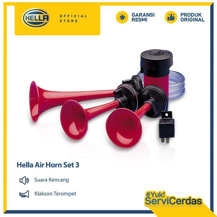 Klakson Air Horn, Klakson Terompet 24V, Klakson Telolet, Klakson Mobil, Horn 3 Terompet, Klakson