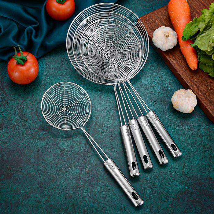 [EUROPA] Serok Tirisan Masak Mie Saringan Tirisan / Serok Inox Masakan Kerupuk Gagang Stainless
