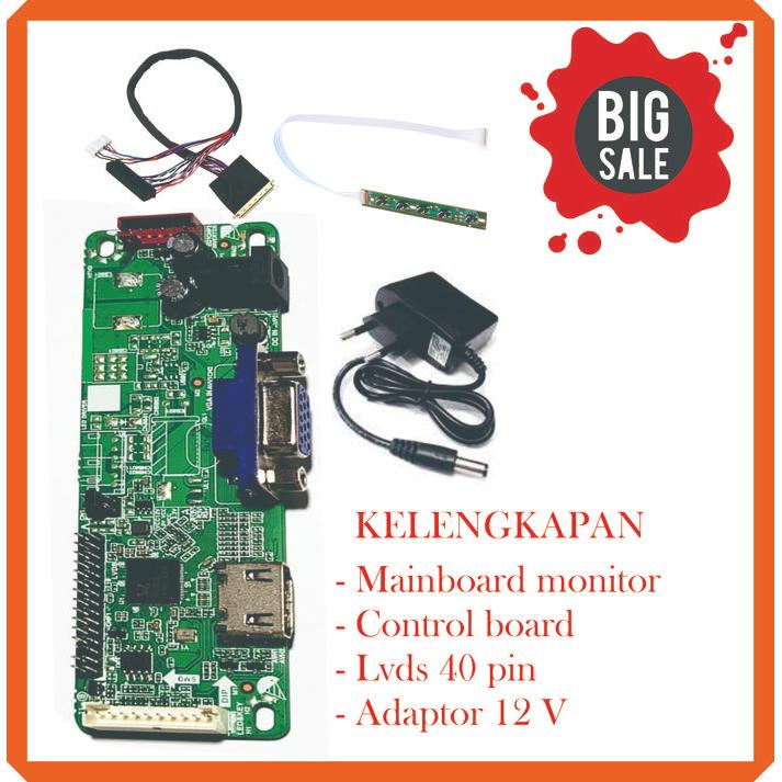 Big Sale Mainboard Tv Digital Analog Monitor Mesin Tv Universal Lvds 40 Pin 1366X768 [Kode 1Kode