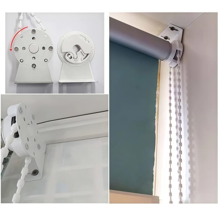 28/38mm Rroller Blind Head Blind Roller Jendela Bead Chain +Bracket Roller Blind Roller Blind Chain