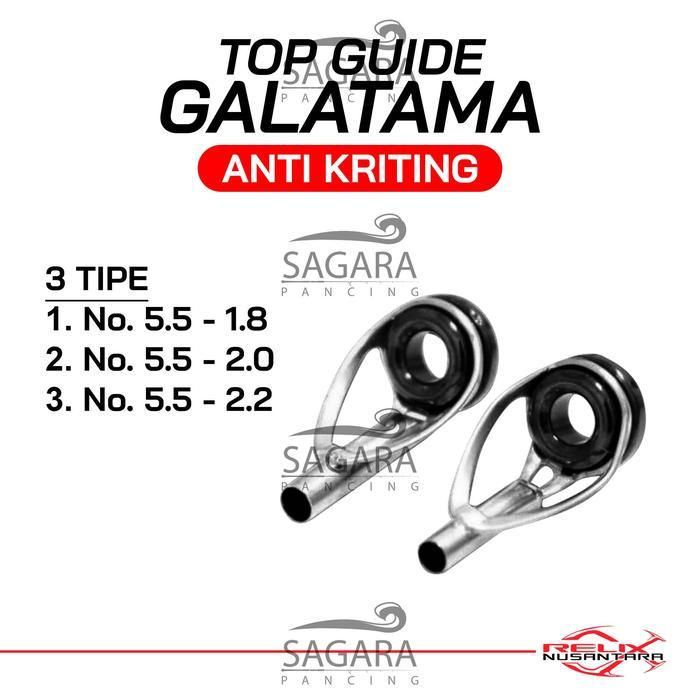 Cairomartt- Top Guide Double Keramik Ring Guide Anti Keriting Joran Galatama Relix Nusantara Marit