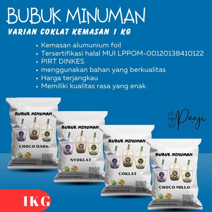 PREMIUM POWDER BUBUK MINUMAN 1KG POWDER MINUMAN SERBUK MINUMAN BUBUK MINUMAN BOBA 1KG Coklat Drink