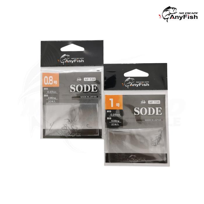 Ready Anyfish Sode Af-730 Carbon Hook Kail Pancing Tanpa Lubang/Pipih