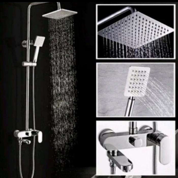 Shower tiang panas dingin muya komplit set tinggal pasang