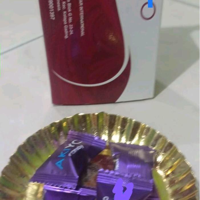 ASLI Akiyo Orignal Candy Rasa Coffee 1 Box 25 permen Super original