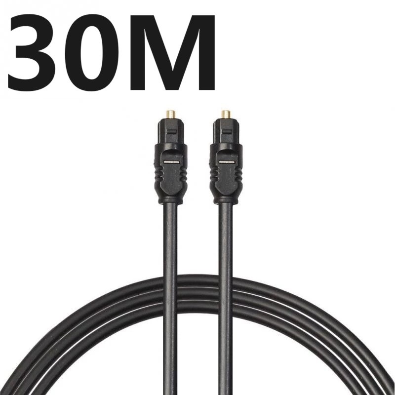 1m 3 m 5m 10m 15m 20m 30m Digital Fiber Optical Optic Audio Cable SPDIF MD DVD TosLink Gold Plated