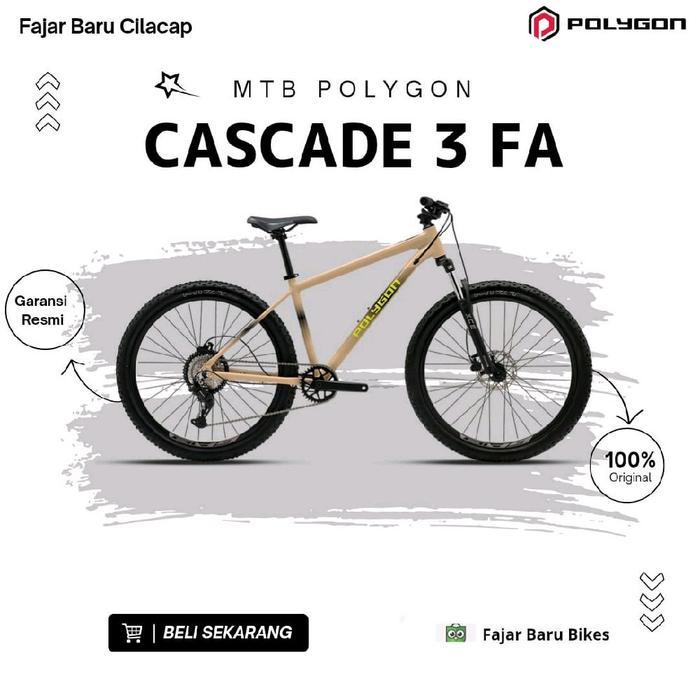 Polygon Sepeda MTB Cascade 3 FA Sepeda Gunung Alloy Garansi Resmi 100% Original dari Fajar Baru Bike