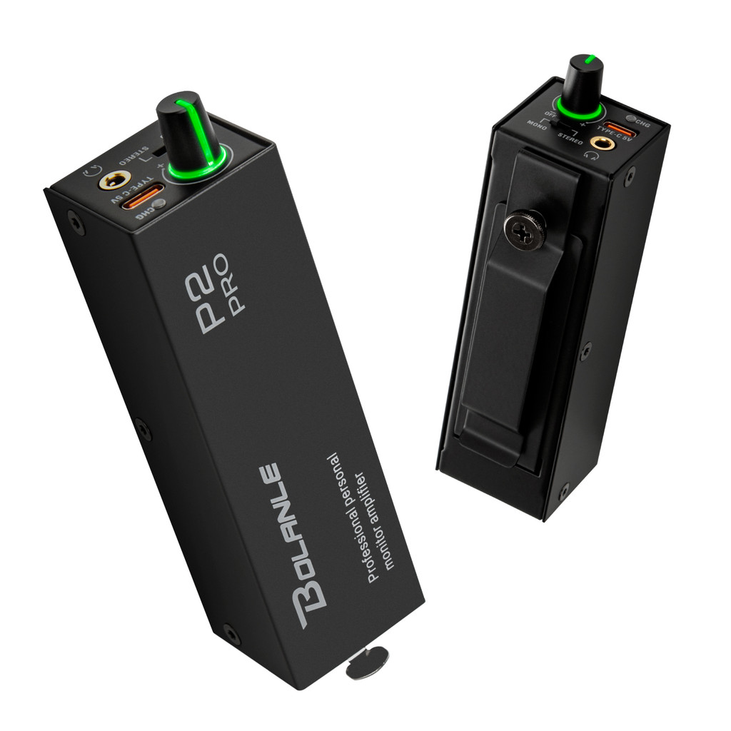 Bolanle P2 PRO IEM Rechargeable USB C - Personal In-Ear Monitor Amplifier headset