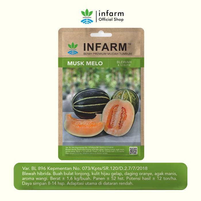 INFARM - Benih Buah Blewah Muskmelo, Bibit Super Buah Blewah Benih Unggul Buah Blewah Manis Premium