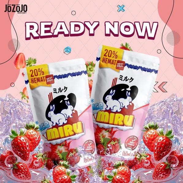 UA MIRU STRAWBERRY ICY POP 60ML 3MG ISI 2 PCS FREEBASE BY JOZOJO