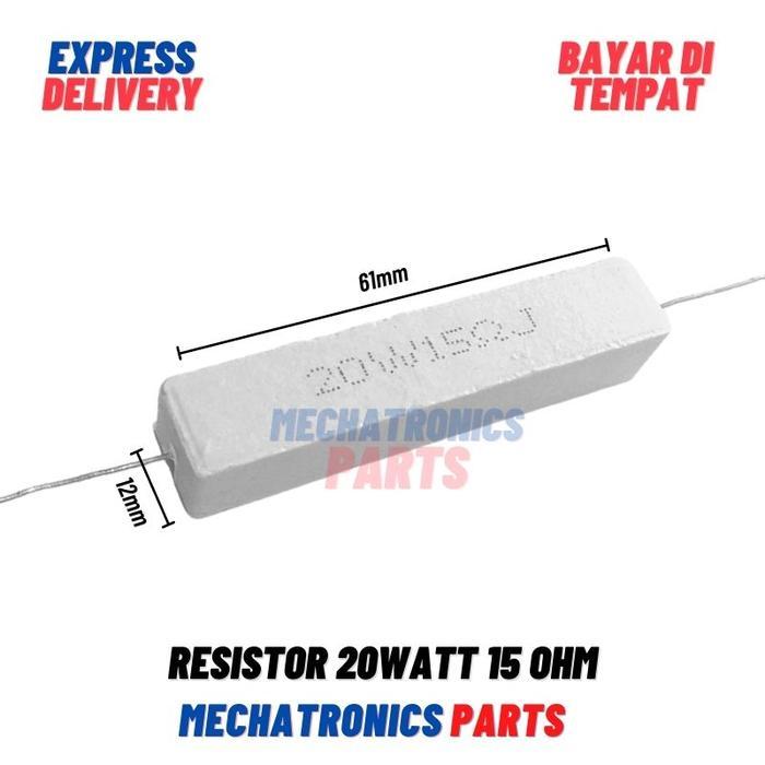 RESISTOR 20WATT 15OHM /