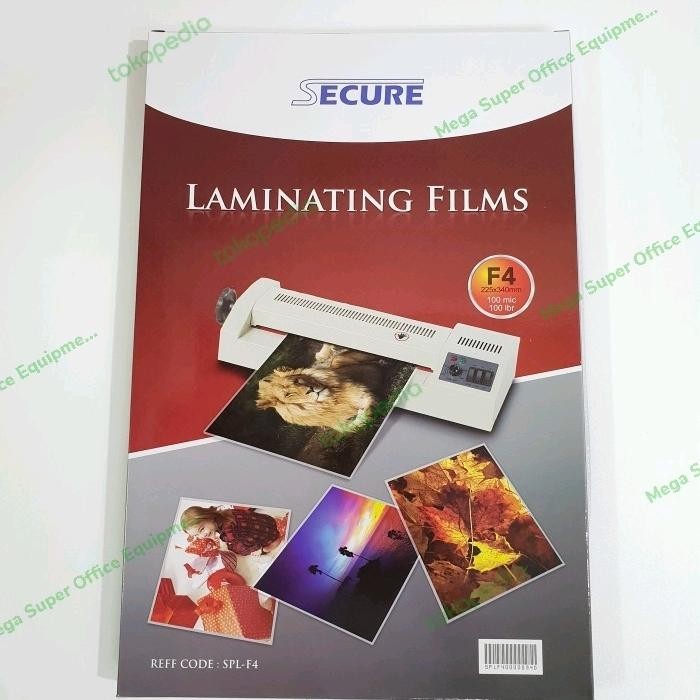 

Plastik Laminating F4 Laminating Film Secure F4 100 Micron