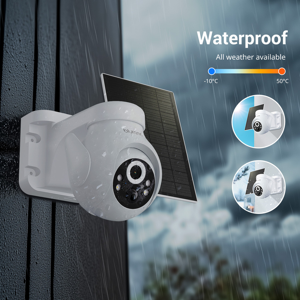 blurams 2K 2.4G Wi-Fi Home Security Camera Outdoor, 360 PTZ Camera Outside with Motion Tracking,