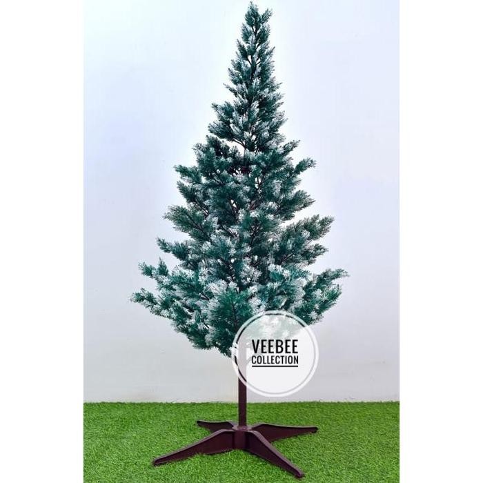 Pohon natal Plastik salju 120cm/ christmas tree 120cm/ Pohon terang