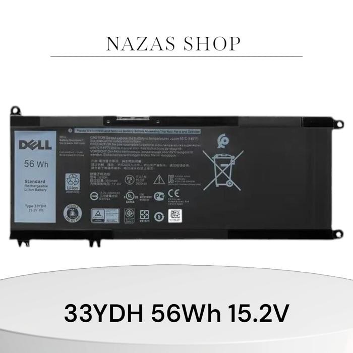 Battery Batre Dell G3 15 3579 Series Dell G3 17 3779 Series Dell G5 15 5587 33YDH 56Wh