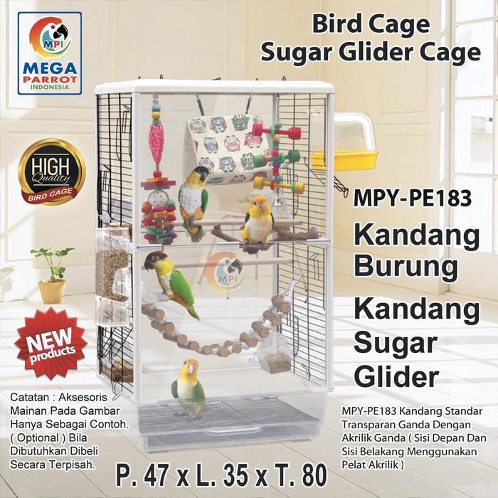 Kandang / Sangkar Burung Atau Sugar Glider Ukuran Besar Mpy-Pe183 Promo 