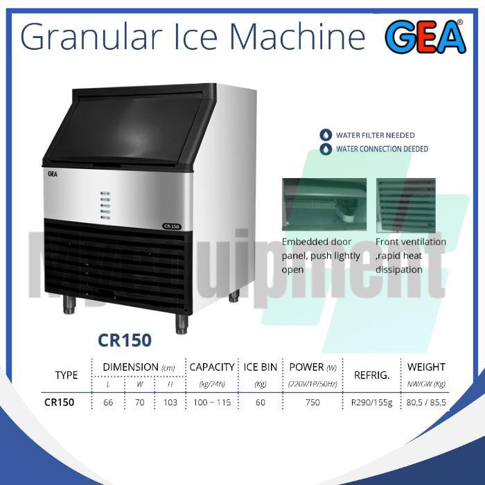 ICE MAKER GRANULAR ICE MESIN ES KRISTAL GEA  CR150