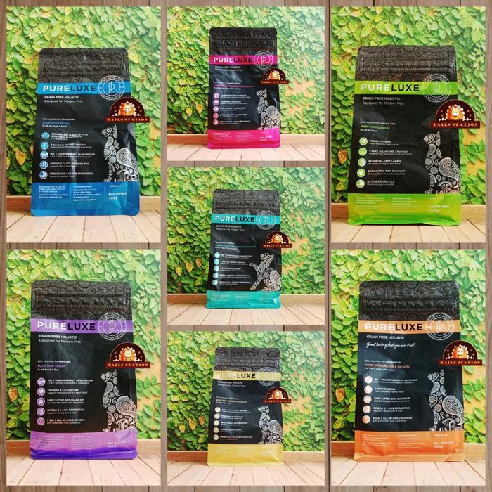 Cat Food Pureluxe Adult Kitten Senior Cat 400Gr Gratisongkir