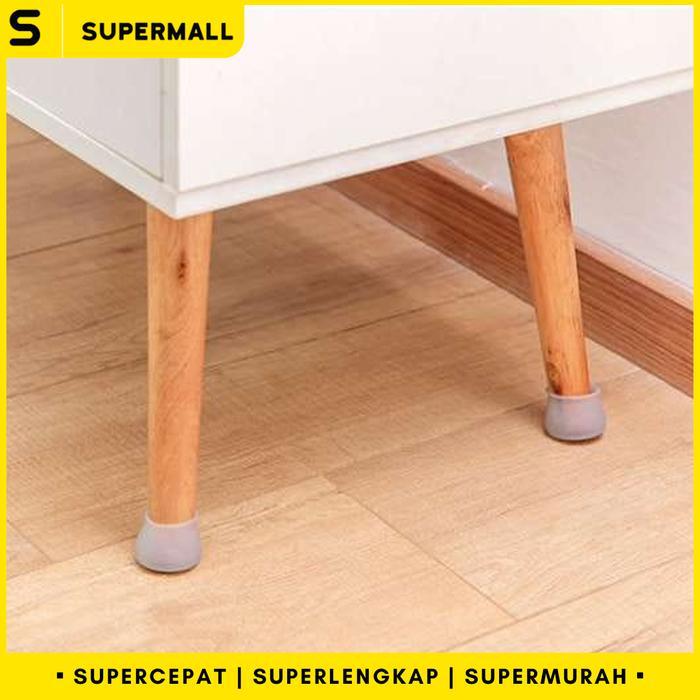 SUPERMALL - Sarung Alas Karet Pelindung Kaki Kursi dan Kaki Meja