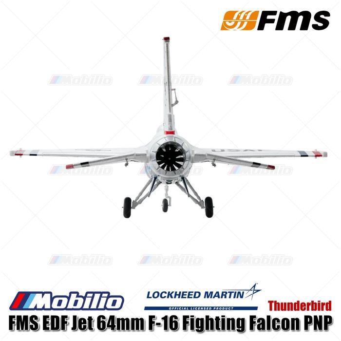 Fms Edf Jet 64Mm F-16 Fighting Falcon Pnp Thunderbird Blue Thunder Rc Aero Modelling Aircraft