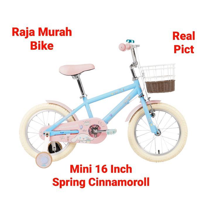 SEPEDA ANAK PEREMPUAN 16 INCH ELEMENT SPRING CINNAMOROLL PS 1.0 SEPEDA ANAK ELEMENT MINI 16 INCH